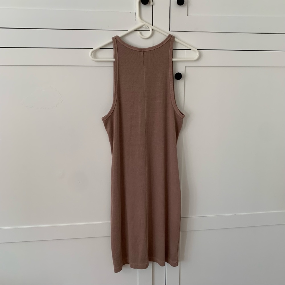 Old Navy Ribbed High Neck Pink/Brown Bodycon Dress Bundle of 2 Size XL - Picture 6 of 16